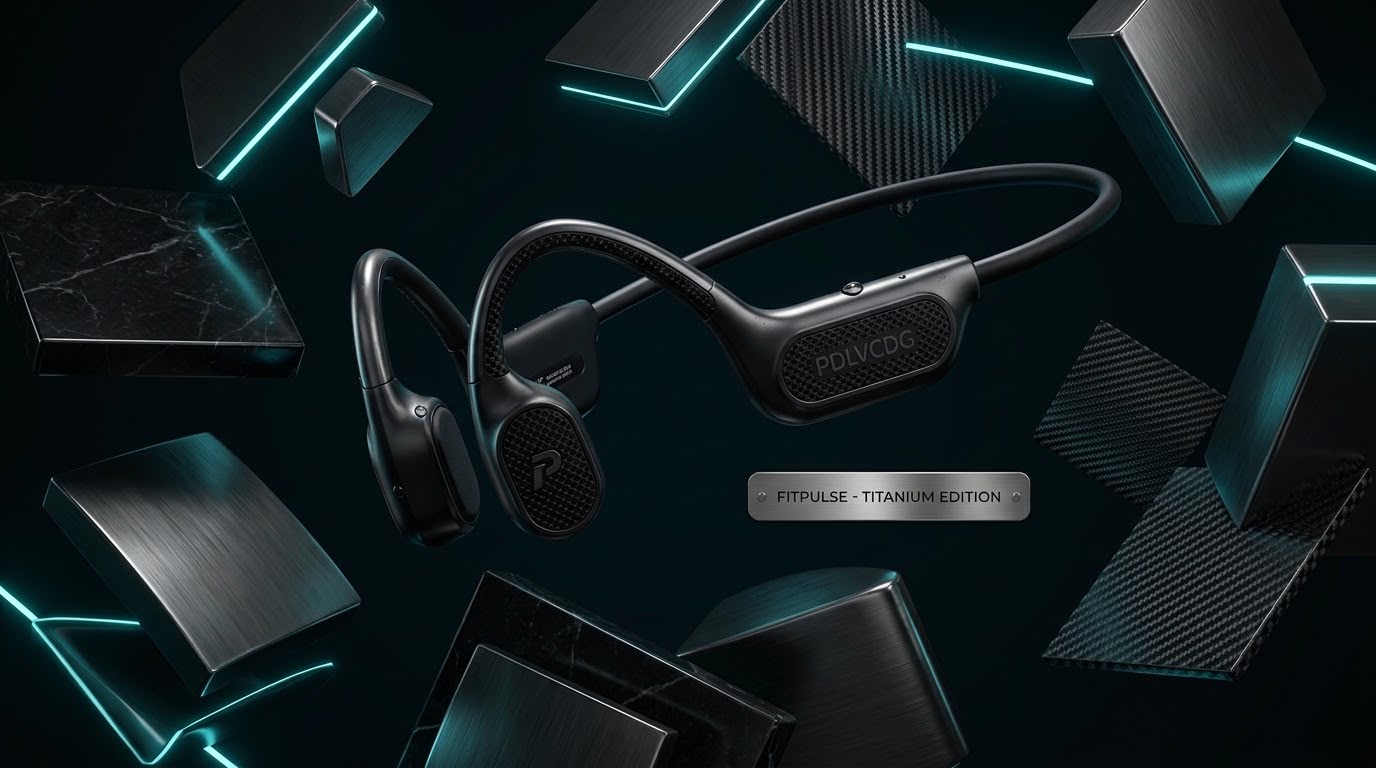 FitPulse Titanium Edition — présentation studio finition titane